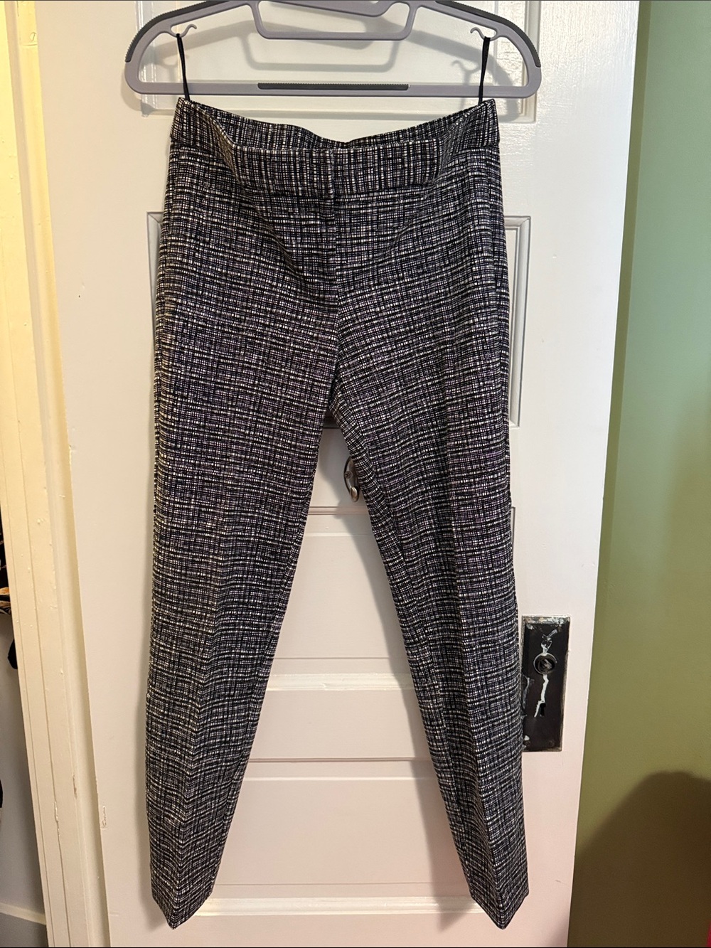 Amanda & Chelsea Black and White Plaid Trousers